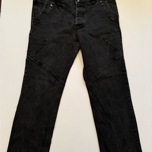 Armani Jeans Men's Dark Gray Straight Jeans